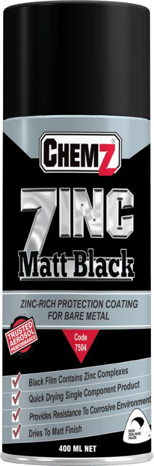 Chemz Zinc Matt Black MPI C23