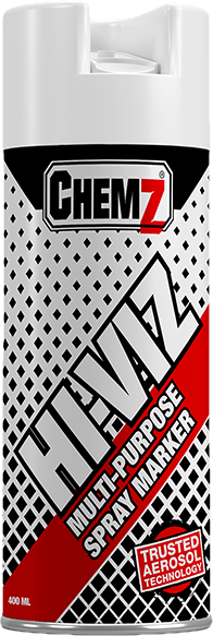 Chemz Marker Spray Hi-Viz Upside Down White